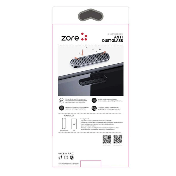 Vendas Apple iPhone 15 Pro Ahize Toz Önleyici Zore Anti-Dust Temperli Ekran Koruyucu - 4
