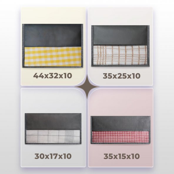 CUTY HOME EV TEKSTİL SİYAH VALİZ ORGANİZER-4LÜ SET - 3