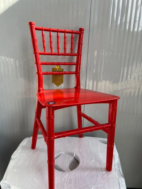 Sağlam Plastik Mandella Trend Çocuk Sandalyesi Kırmızı - 3