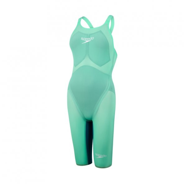 SPEEDO KADIN YARIŞ MAYOSU LZR VALOR OPBK KSKN AF GREEN/BLU 8-11978D881 YZM - 6