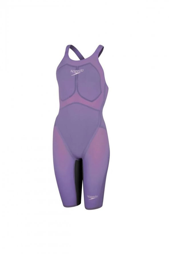 SPEEDO KADIN YARIŞ MAYOSU LZR VALOR OPBK KSKN AF PURPLE/GREY 8-11978H548 YZM - 4