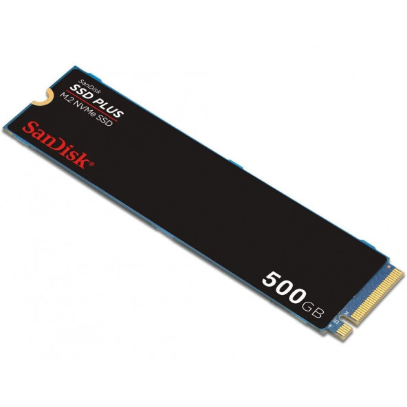 SanDisk SSD PLUS 500GB 2400MB-1500MB/s M.2 PCIe Gen 3.0 NVMe SSD SDSSDA3N-500G-G26 - 3