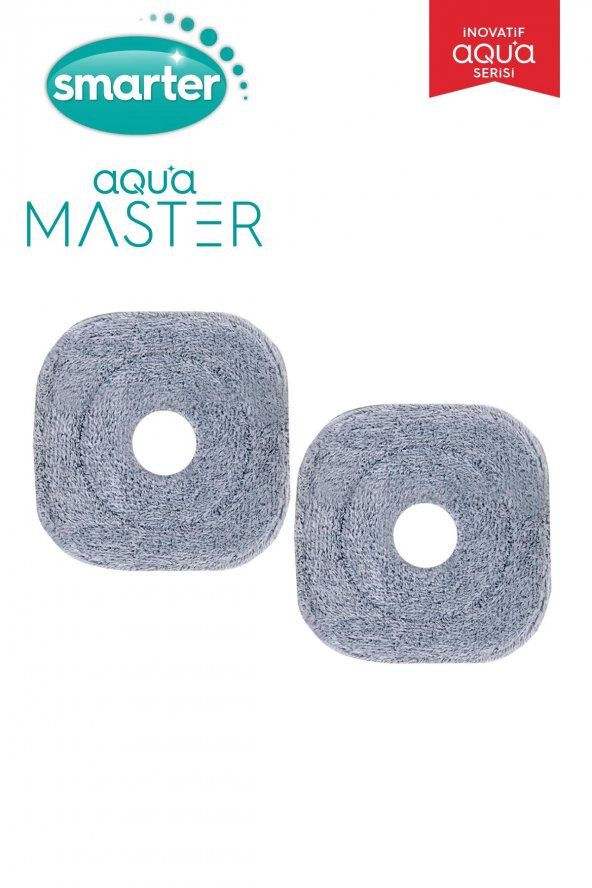 SMARTER AQUA MASTER 2 YEDEK MOP TEMİZ & KİRLİ SUYU AYIRMA ÖZELLİĞİ OTOMATİK TEMİZLİK SETİ MOP PASPAS - 2