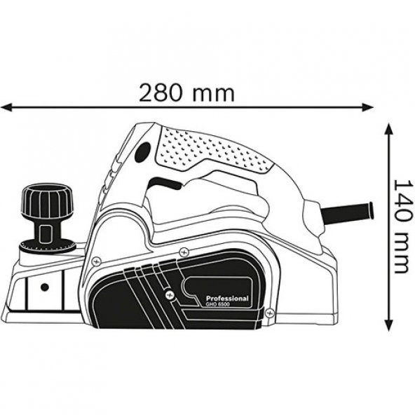 Bosch Professional GHO 6500 Planya - 0601596000 - 2