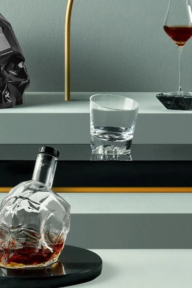 Paşabahçe Nude Kristal  Memento Mori 2 'Li Viski Bardağı ( Special ) 22610 - Resim 2