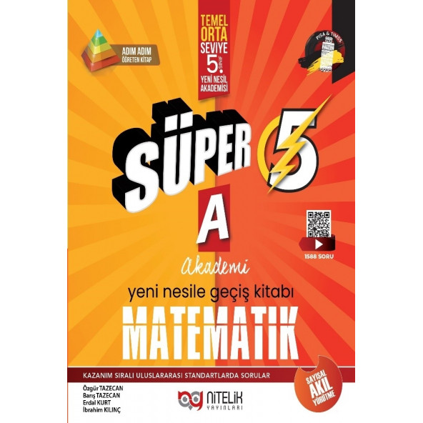 Nitelik Yayınları Süper 5. Sınıf Matematik A Yeni Nesile Geçiş Kitabı