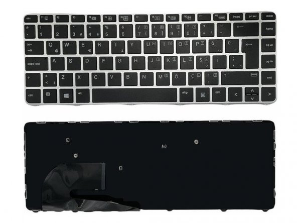 Hp EliteBook 840R G4, 840RG4 Notebook Klavyesi (Siyah TR)