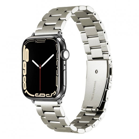 Vendas Apple Watch 7 45mm Uyumlu Metal Kordon ( Saat Değildir )