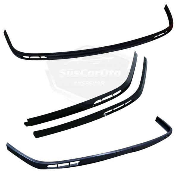 Ford Focus 1 Hb&Sedan 1998-2004 Uyumlu Üniversal Laguna lip Esnek Ön Lip 2 Parça Tampon Altı Dil Karlık Ön Ek - 5