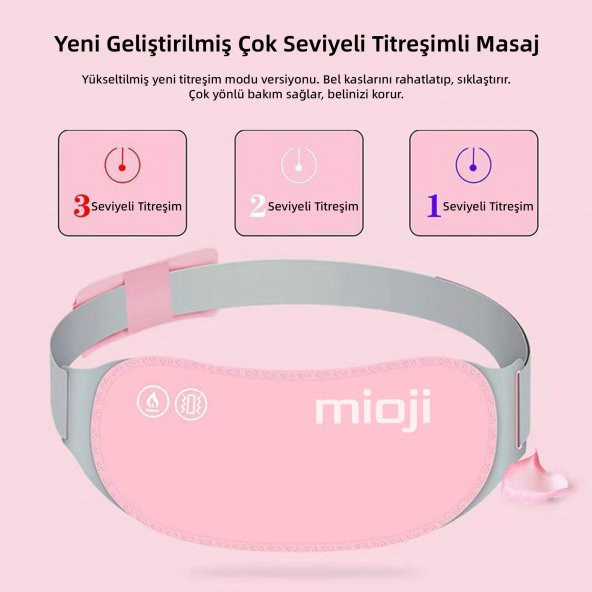 Mioji Mio 7x Regl Kemeri Bel ve Karın Isıtıcı Titreşimli Karın Masaj Aleti - 3