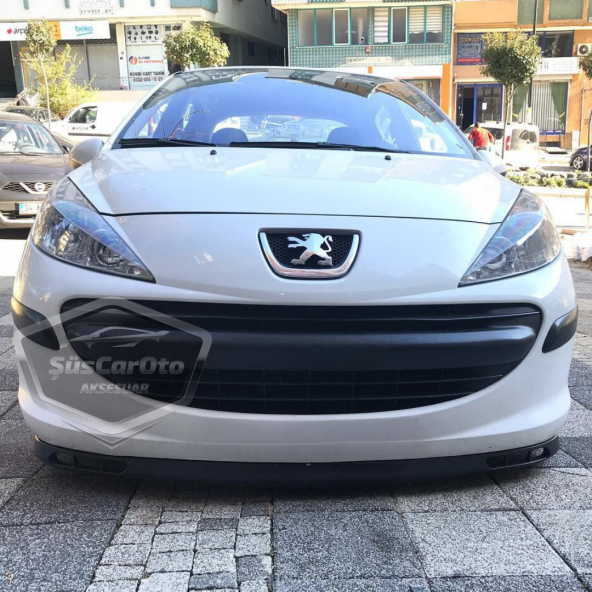 Peugeot 207 2006-2014 Uyumlu Üniversal Laguna Lip Esnek Ön Lip 2 Parça Tampon Altı Dil Karlık Ön Ek - 3