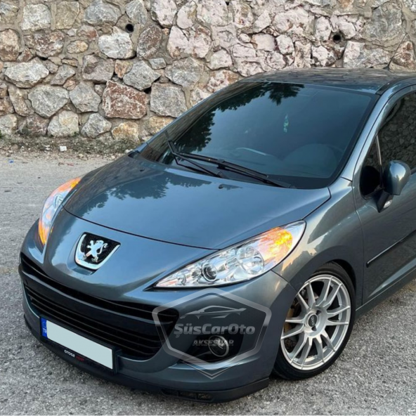 Peugeot 207 2006-2014 Uyumlu Üniversal Laguna Lip Esnek Ön Lip 2 Parça Tampon Altı Dil Karlık Ön Ek - 10