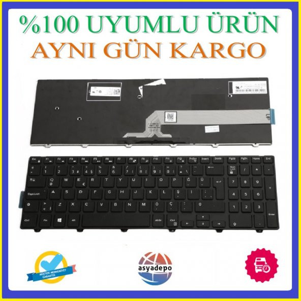 Dell 051CHY Klavye Tuş Takımı Siyah TR