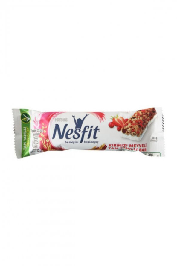 Nesfit Kırmızı Meyveli Tam Tahıllı Bar 94 Kalori Besleyici Başlangıç X16