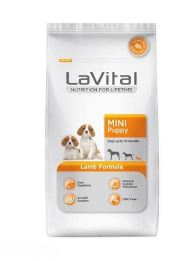 Lavital Mini Kuzulu Yavru Köpek Maması 1,5 Kg