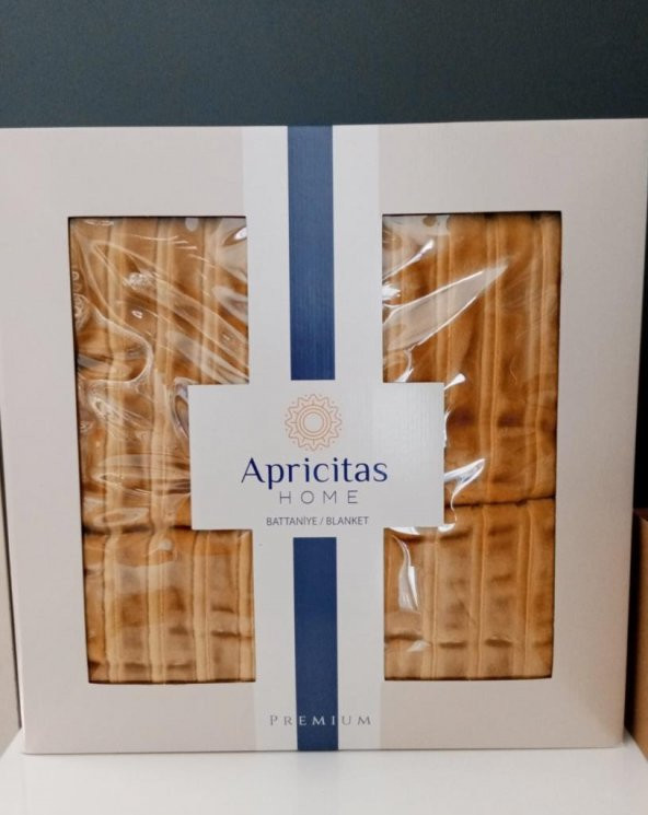 Apricitas Home Premium Battaniye 200*220 600 GSM Blanket Safran