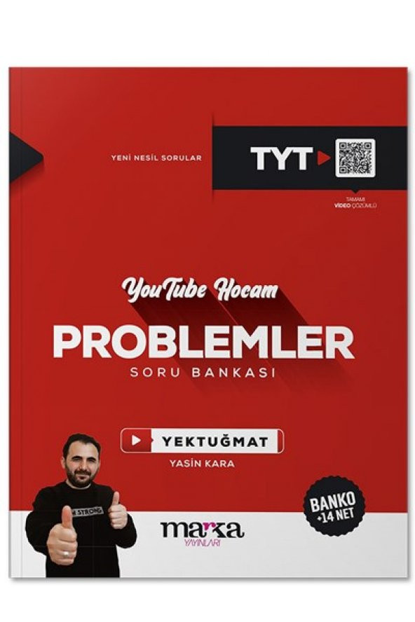 TYT Youtube Hocam Problemler Soru Bankası YEKTUĞMAT - Marka Yayınları