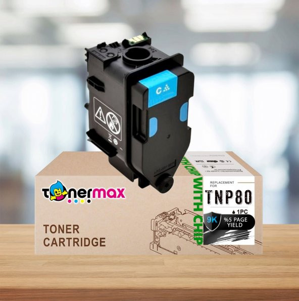 Konica Minolta TNP-80 Muadil Toner Mavi  Bizhub C3320i