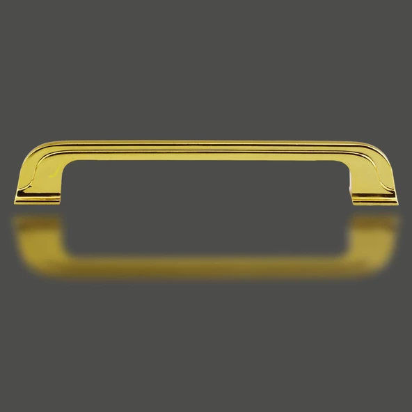 Alperen Düz Mobilya Mutfak Dolabı Çekmece Dolap Kulpu Metal Kulpları Kulbu (128 MM-12.8 CM) Altın - Resim 3