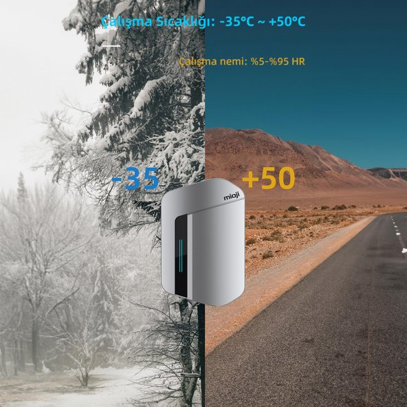 Mioji Mio 22kw/32A Akıllı Hızlı Şarj Araç İstasyonu IP55 Suya Dayanıklı Elektrikli Araç Şarj Cihazı - 3