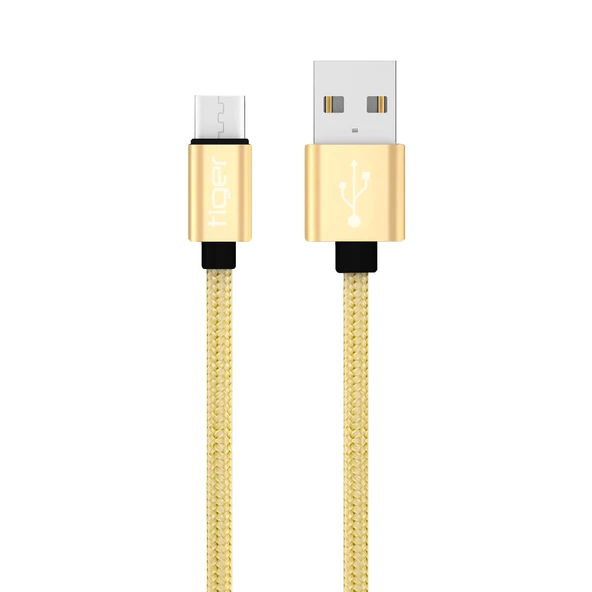 Tiger Micro USB 3.0A 1mt Örgü-Halat Hızlı Şarj USB Kablo TUC-A86 - 2