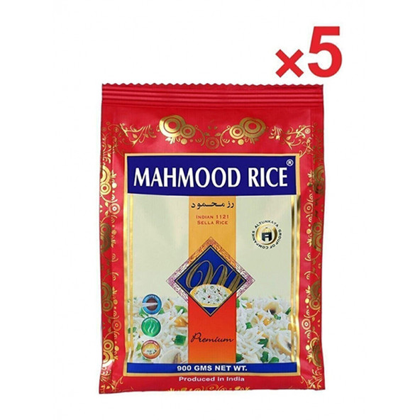 Mahmood Rice Basmati Pirinç 900 gr X 5 Adet