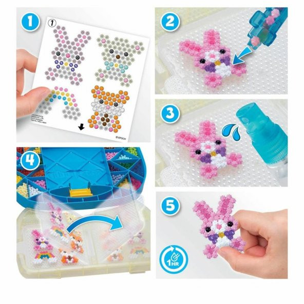 31912 AquaBeads Çantalı Başlangıç Seti 900 parça +4 yaş - 4