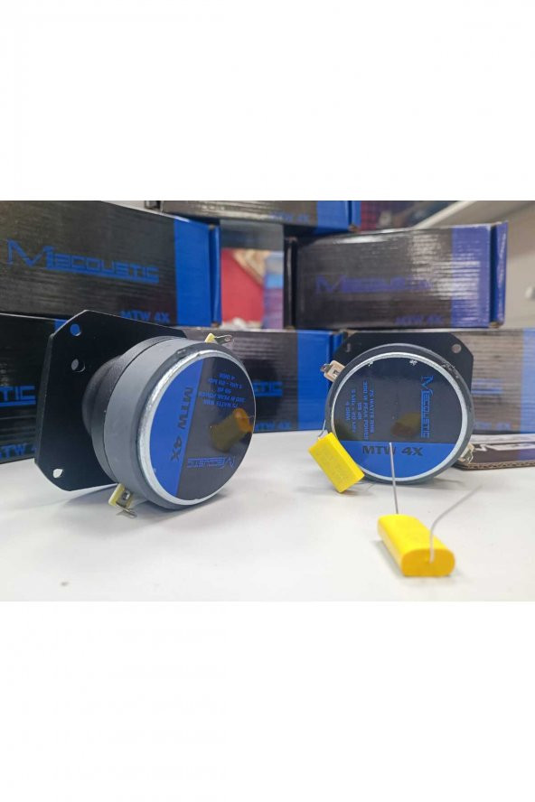 macoustic 10 cm kare tweeter profosyonel mtw 4x 150 watt 75 rms - 3