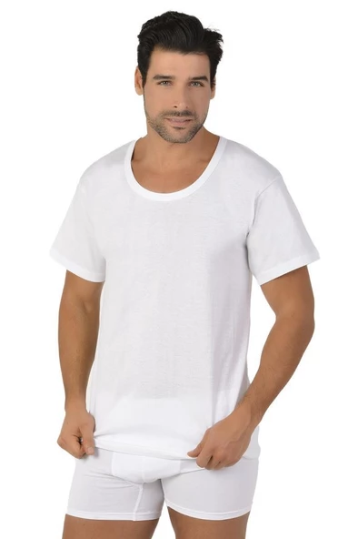 Onurel 6'lı paket Bisiklet Yaka Penye Erkek Fanila 102