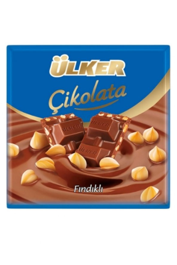 Ülker Fındıklı Kare Çikolata 65 Gr. (4lü)