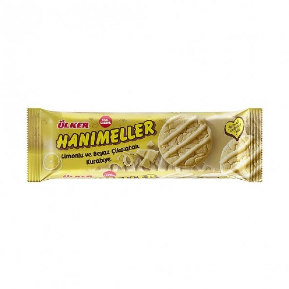 Ülker Hanımeller Limonlu ve Beyaz Çikolatalı Kurabiye 138 Gr. (4lü)