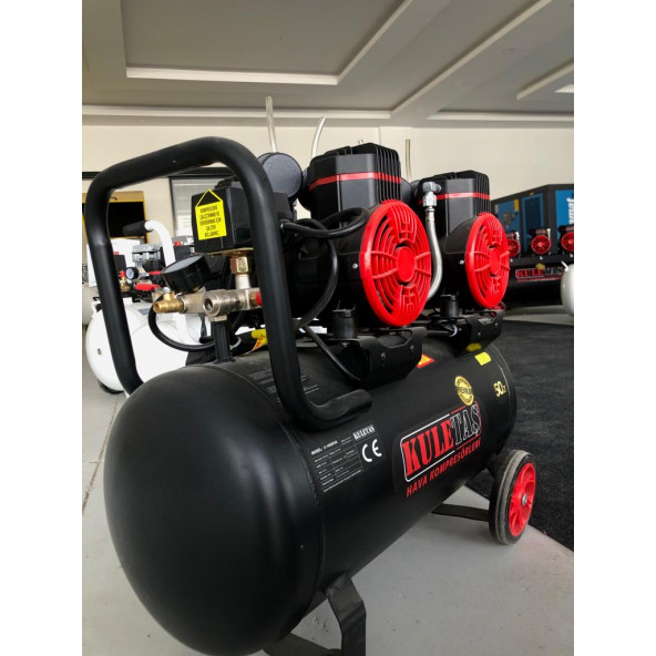 KULETAŞ 50 LT 4 HP 8 BAR SESSİZ YAĞSIZ HAVA KOMPRESÖRÜ(PREMIUM) - 3