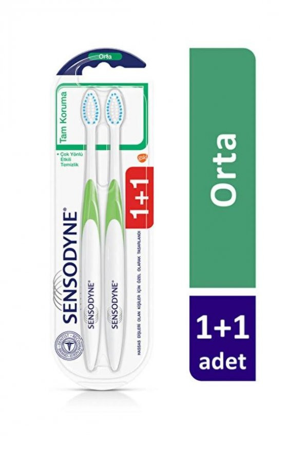 Sensodyne Diş Fırçası Tam Koruma Orta 1+1