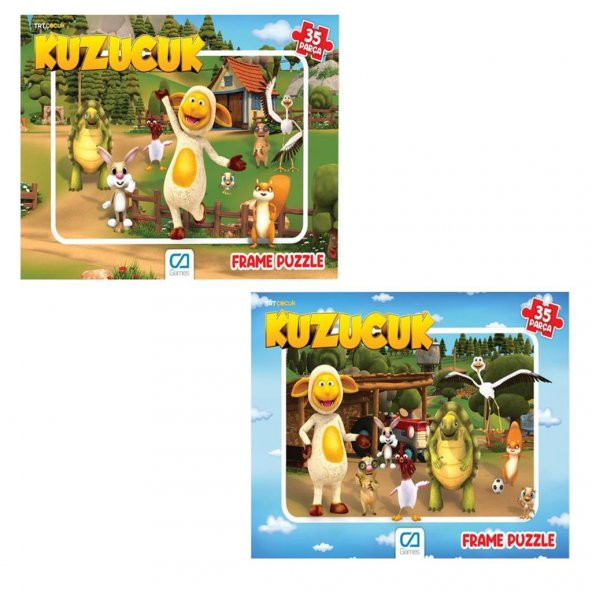 Ca Games +3 Yaş Kuzucuk 35 Parça Frame Puzzle 5167-5168