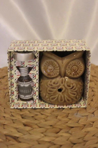 Buhardanlık Baykuş Buhurdanlık Seti Esanslı ürün görseli