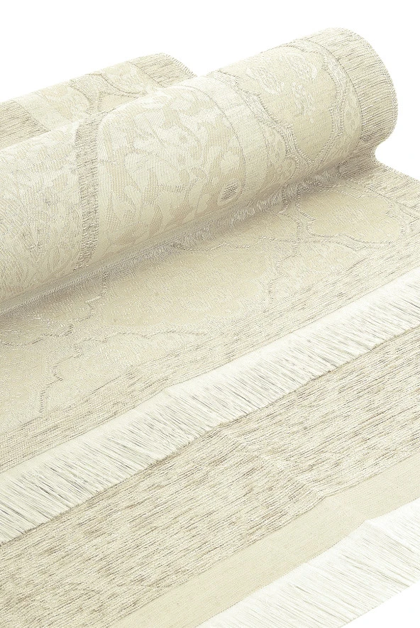 Özel Kutulu Gelin Bohçasına Uygun Hediyelik Çeyizlik Seccade Seti Beyaz - Resim 7