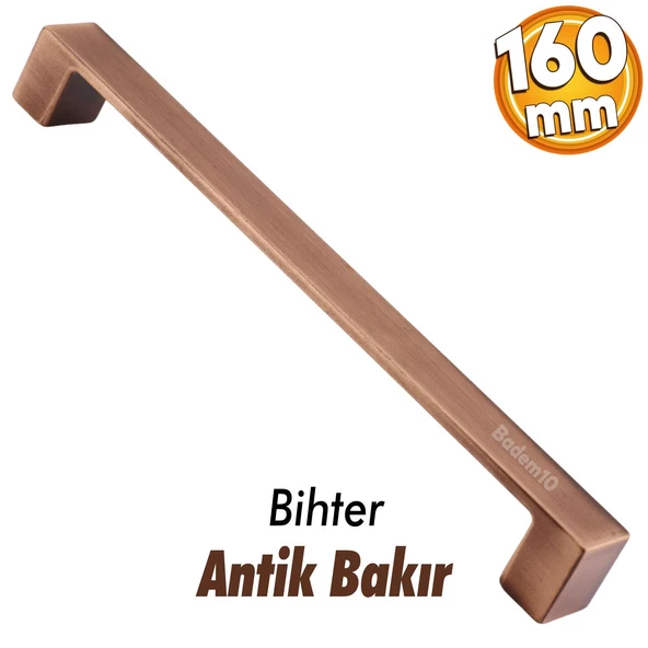 Bihter 160 mm Metal Eskitme Antik Bakır Mobilya Mutfak Çekmece Dolap Dolabı Kulpu Kulbu Kulpları