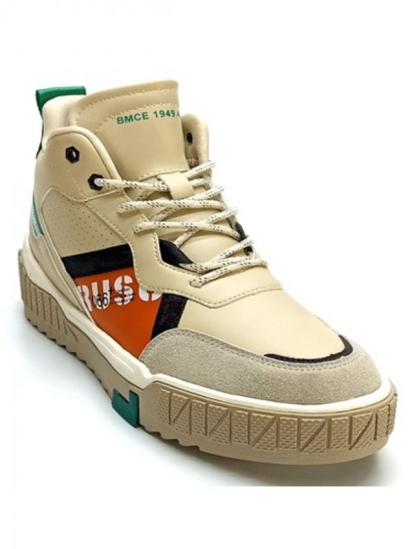 Gamelu 23Km Polo Erkek Boğazlı Memory Taban Sneaker Ayakkabı. - 23Km Polo - Bej - ST00793-Bej-42