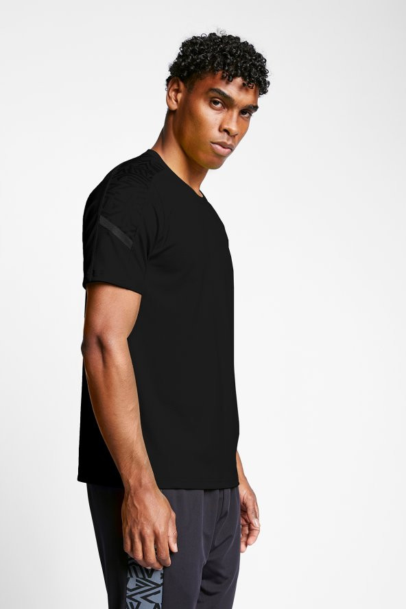 Lescon 23B-1036 Erkek Futbol Kısa Kol T-shirt - Siyah - ST00266-Siyah-L - 2