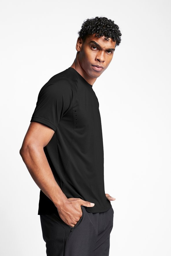 Lescon 23b-1022 Erkek Antreman Kısa Kol Tshirt - Siyah - ST00157-Siyah-S - 3