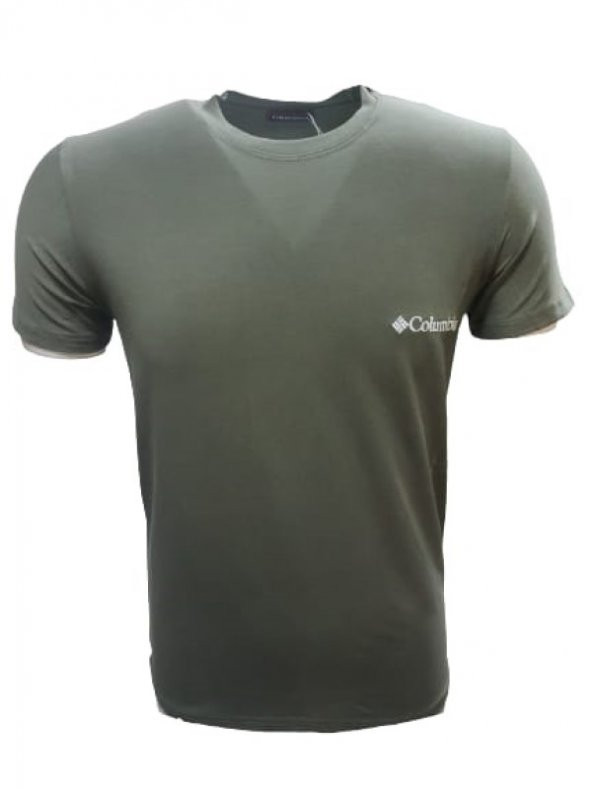 Columbia Erkek Basic Sıfır Yaka Kısa Kol Sleeve T-shirt C00135 - Haki