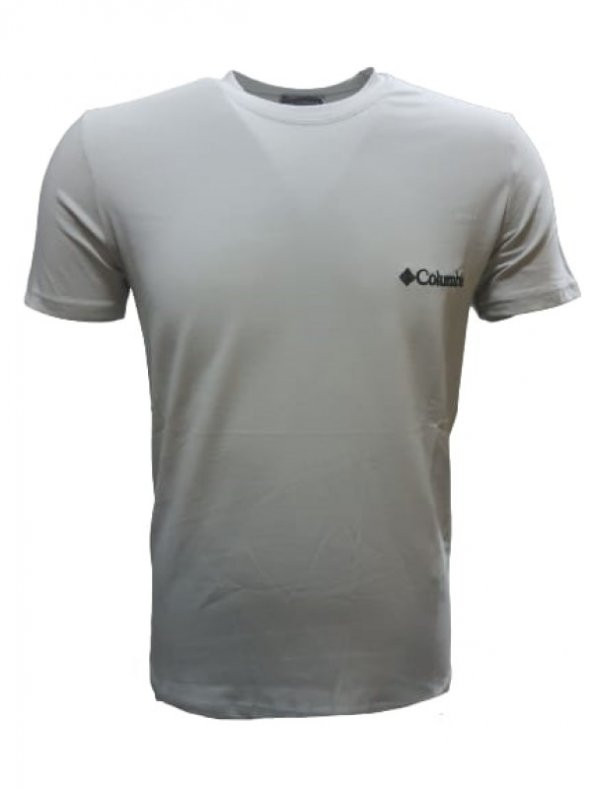 Columbia Erkek Basic Sıfır Yaka Kısa Kol Sleeve T-shirt C00135 - Açık Gri