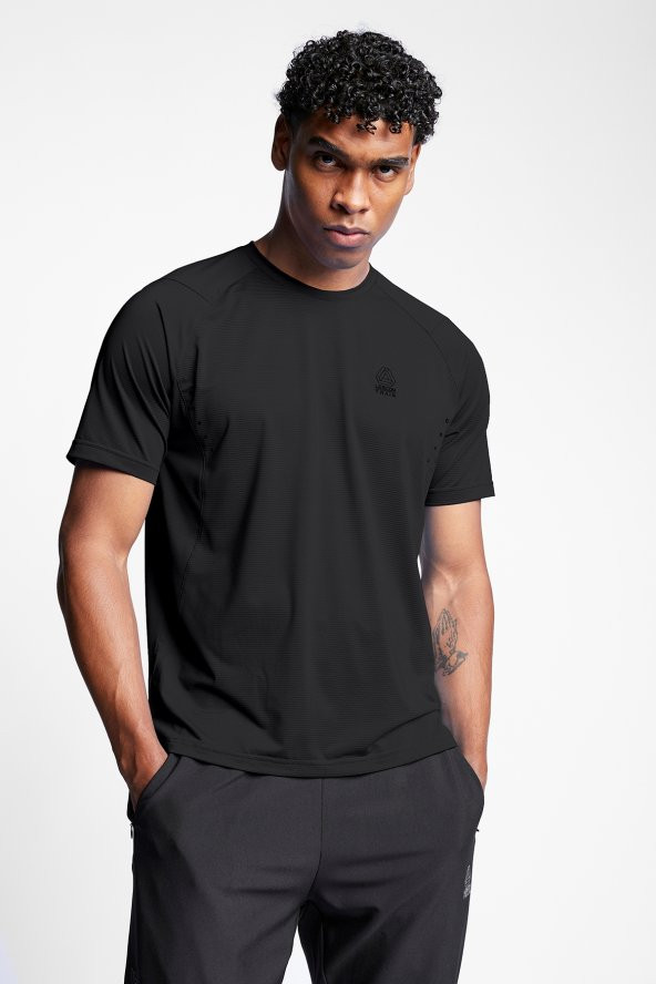 Lescon 23b-1022 Erkek Antreman Kısa Kol Tshirt - Siyah - ST00157-Siyah-S