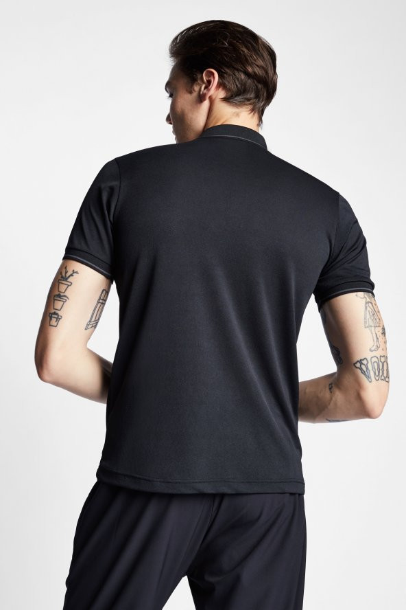 Lescon Erkek 23S-1299-23B Kısa Kol Polo Yaka T-Shirt - Siyah - 3