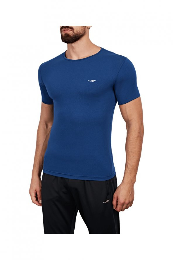 Lescon 18B-1057 Erkek Kısa Kollu T-Shirt  - İndigo