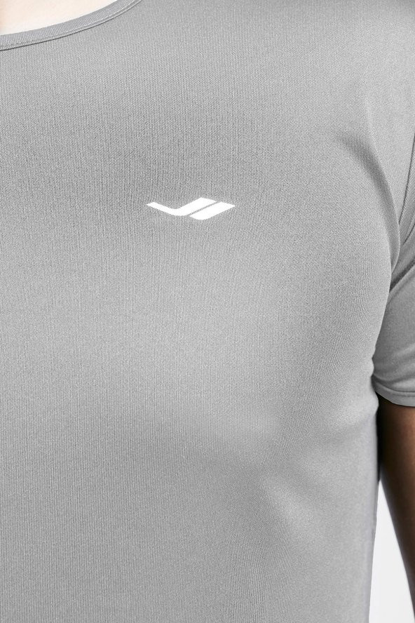 Lescon Erkek 23S-1220-23B Kısa Kol T-Shirt - Açık Gri - 3
