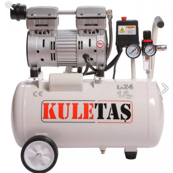 KULETAŞ 24 LT 1 HP SESSİZ YAĞSIZ HAVA KOMPRESÖRÜ