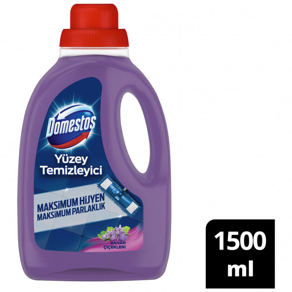 Domestos Yüzey Temizleyici Bahar Çiçekleri Maksimum Hijyen Tüm Yüzeyler İçin 1500 ML