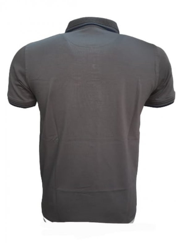 Rey Polo Erkek Basic Polo Yaka Kısa Kol T-shirt 979 - Gri - L - 2