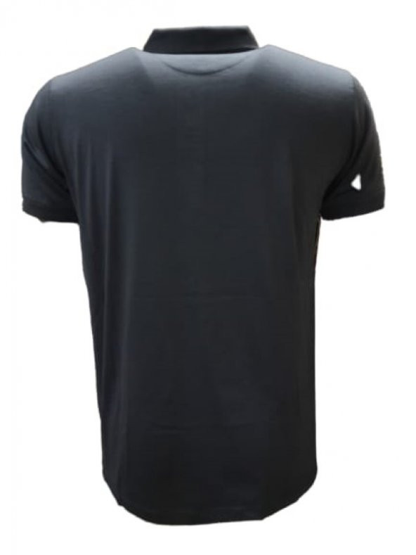 Rey Polo Erkek Basic Polo Yaka Kısa Kol T-shirt 434 - Antrasit - M